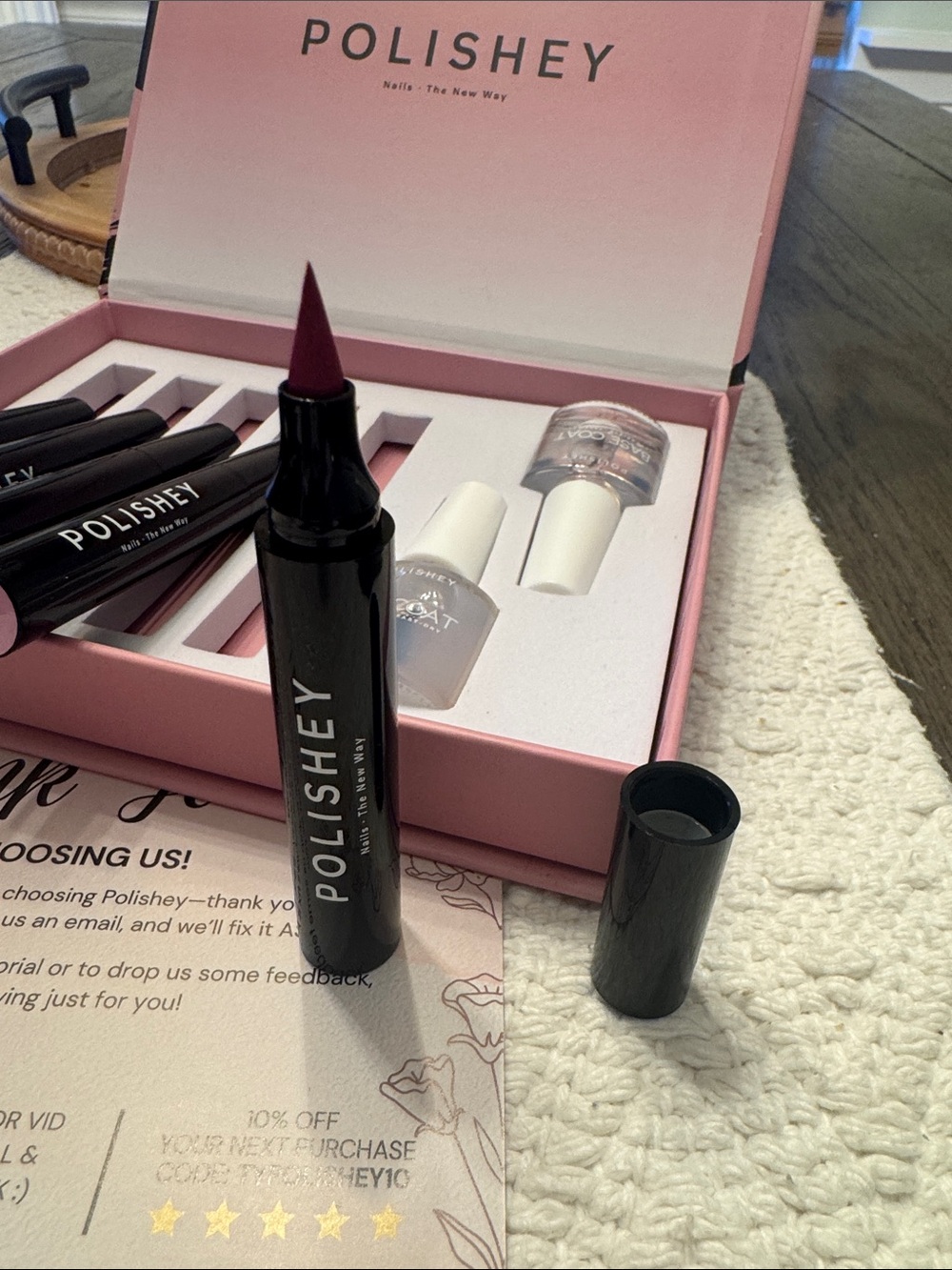 POLISHEY Gel Nail Starter Kit — Pink Shades NWT - Picture 6 of 7